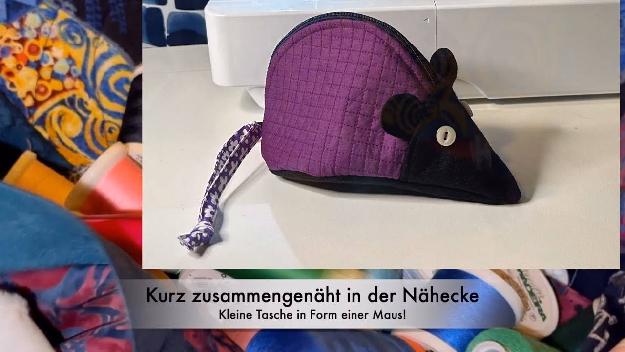 Kurz genäht: Tasche in Form einer Maus